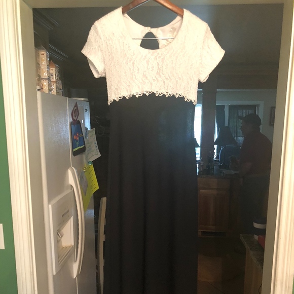 Black & White Formal Dress Juniors - Picture 1 of 6